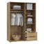 Tasharra 3 Door Manufactured Wood Wardrobe