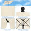 Novea 200cm X 120cm Rectangular Beach Parasol-880631480
