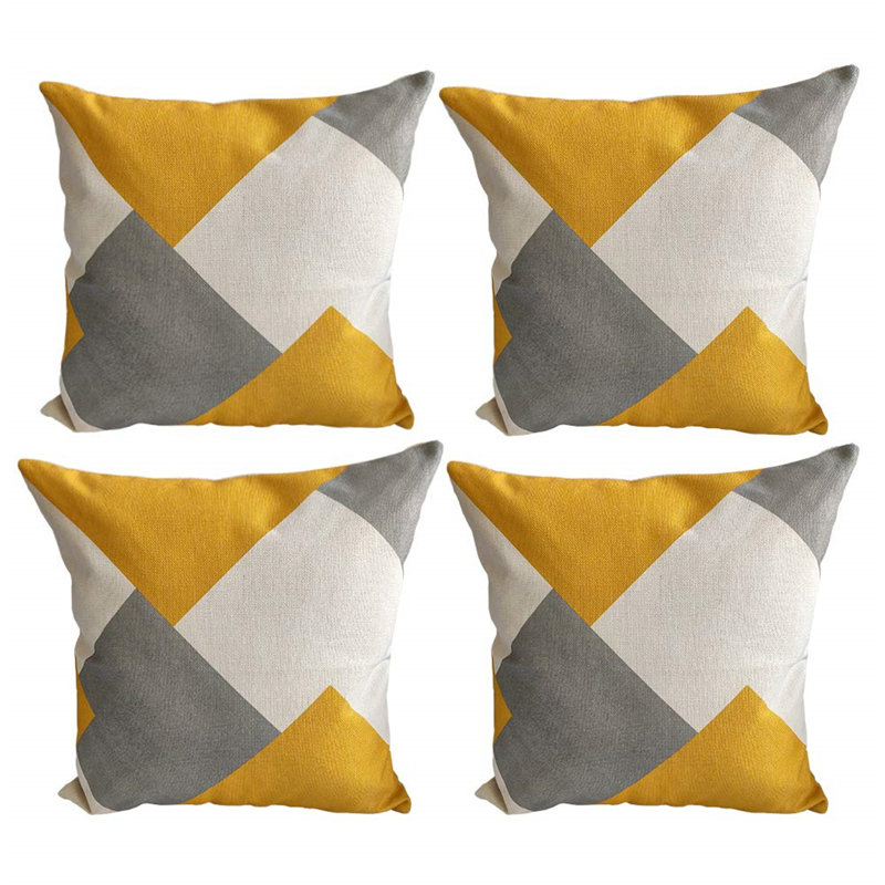 Offerman Abstract Square Throw Pillow Cover