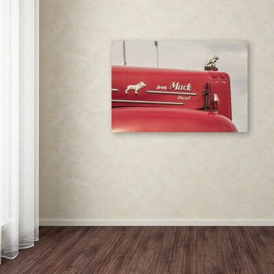 Mack Truck 2' by Jason Shaffer Photographic Print on Wrapped Canvas -  Trademark Fine Art, JS0071-C1219GG