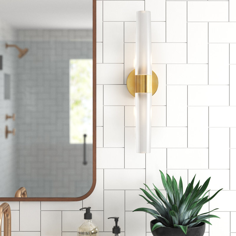 Saber 2 - Light Dimmable Bath Bar, Honey Gold
