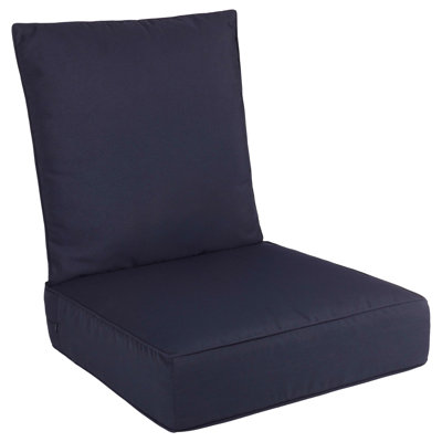 Coussin d'extérieur - Coussins de chaise d'extérieur 24 x 24 avec housses amovibles résistantes au soleil et à l'eau - Coussins de patio en mousse à mémoire de forme de Lavish Home