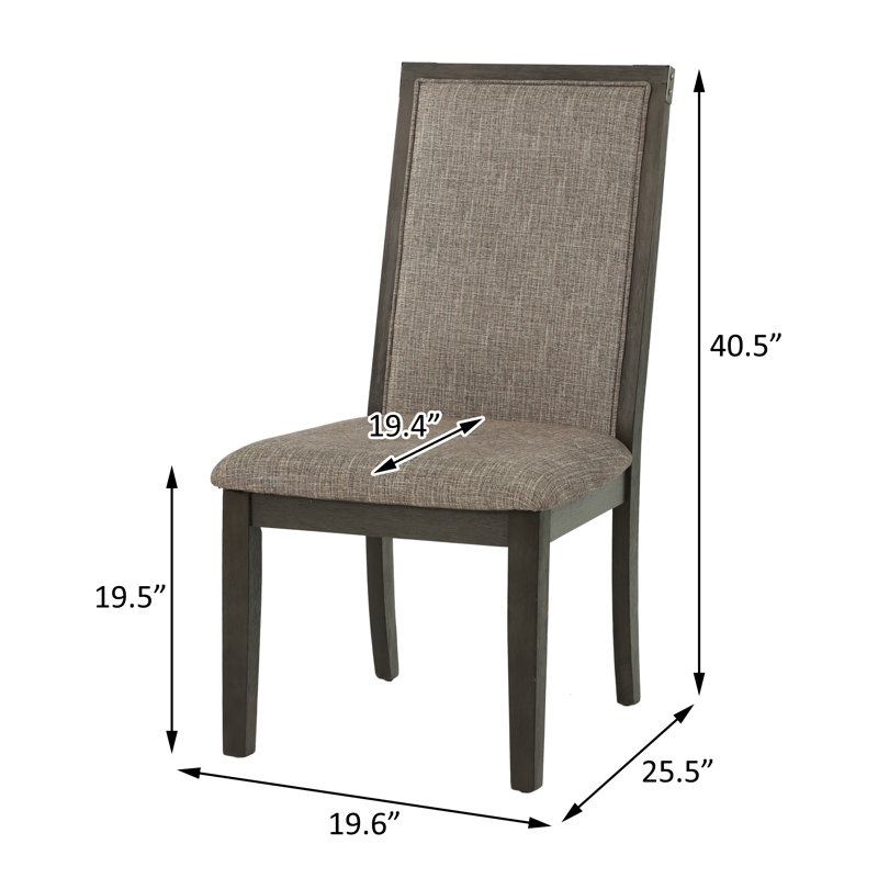 Chaise de salle à manger en tissu Greig