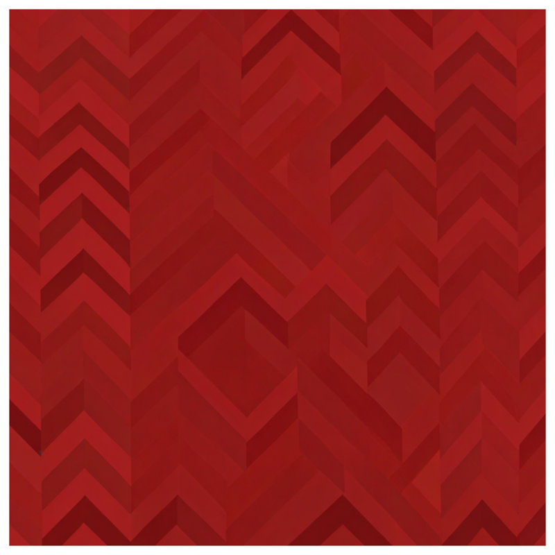 Coussins décoratifs Red Chevron, 16 x 16 pouces