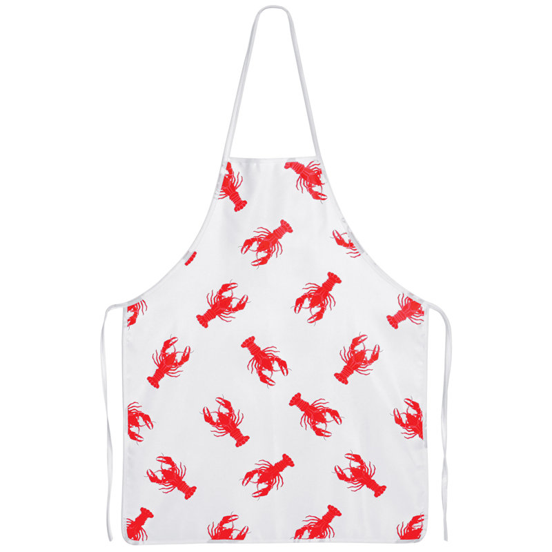 Tablier fantaisie en tissu écrevisses