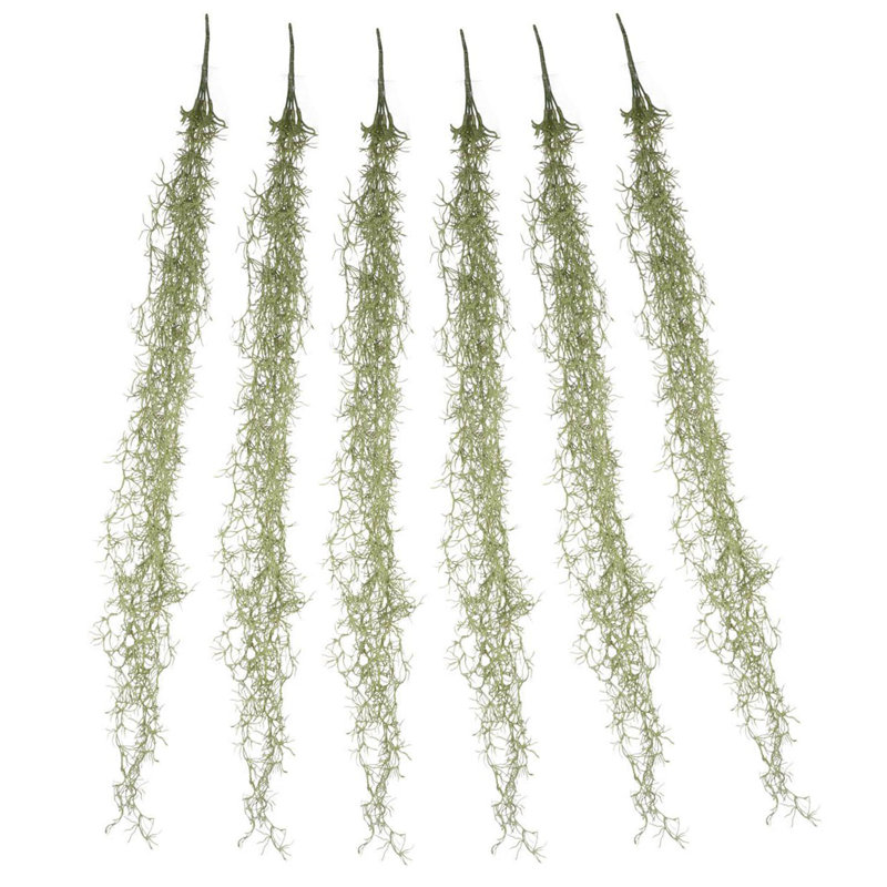 Faux Willow 7-Strand Stems - Set of 6 - Green