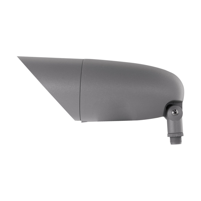 Nuvo 12.2" Light Gray Aluminum LED Landscape Flood Light, 3000K