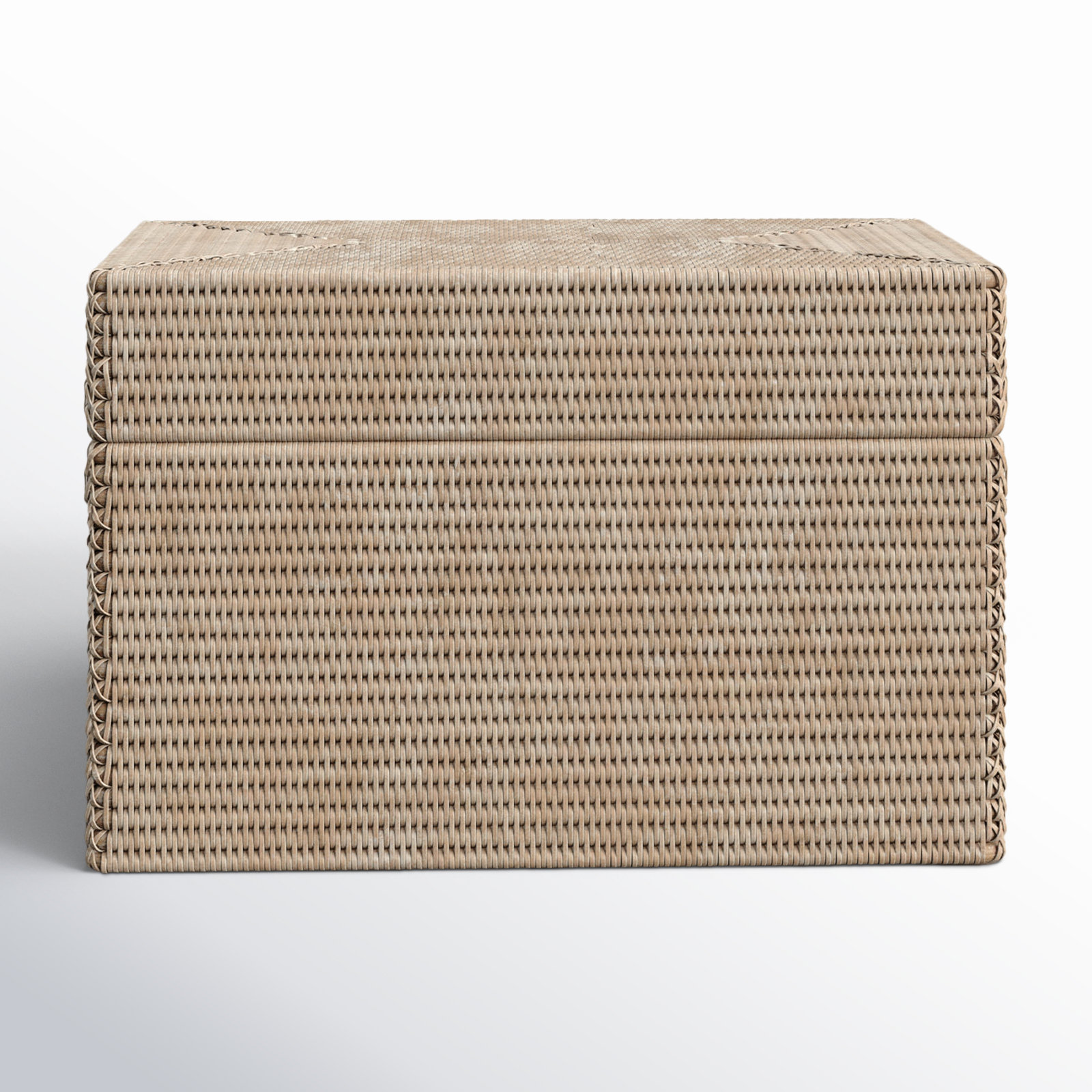 Lancaster Wicker Trunk, White Wash