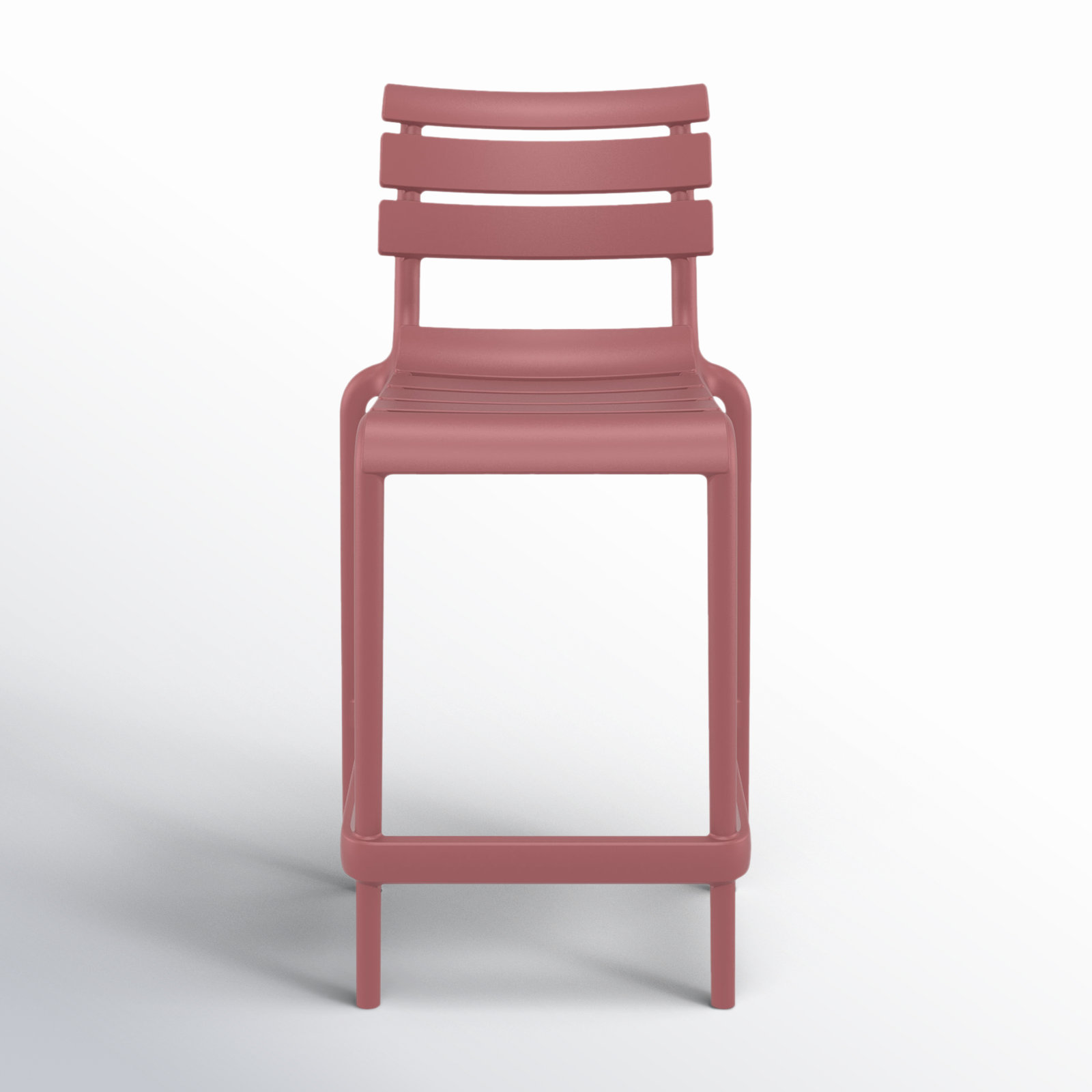 Ruta Outdoor Counter Stool, 25.60", Marsala
