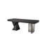 Bureau rectangulaire en bois massif 94,49 po Minimalist-123726609