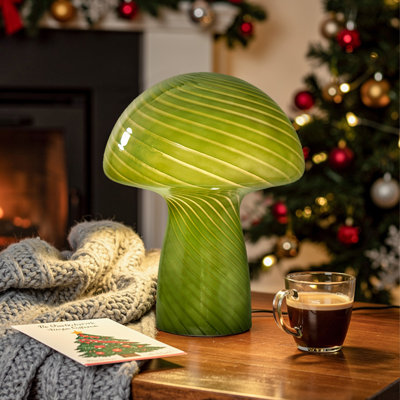 Lampe de fantaisie en verre Keaten