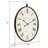 Immanuel 36'' H Oval Metal Wall Clock