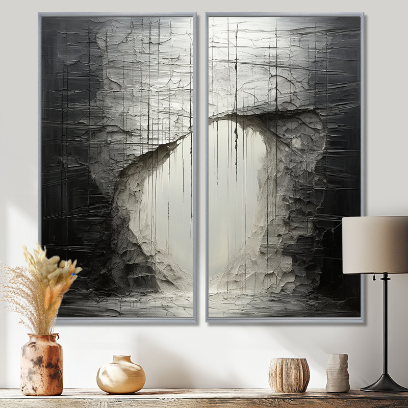 Minimalisme, solitude, méditation, impression sur toile, H 32 po x l 32 po, Argent argent