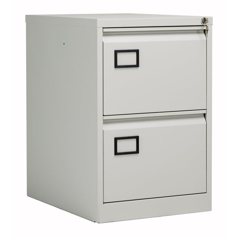 47cm Wide 2 -Drawer Steel File Cabinet, Grey