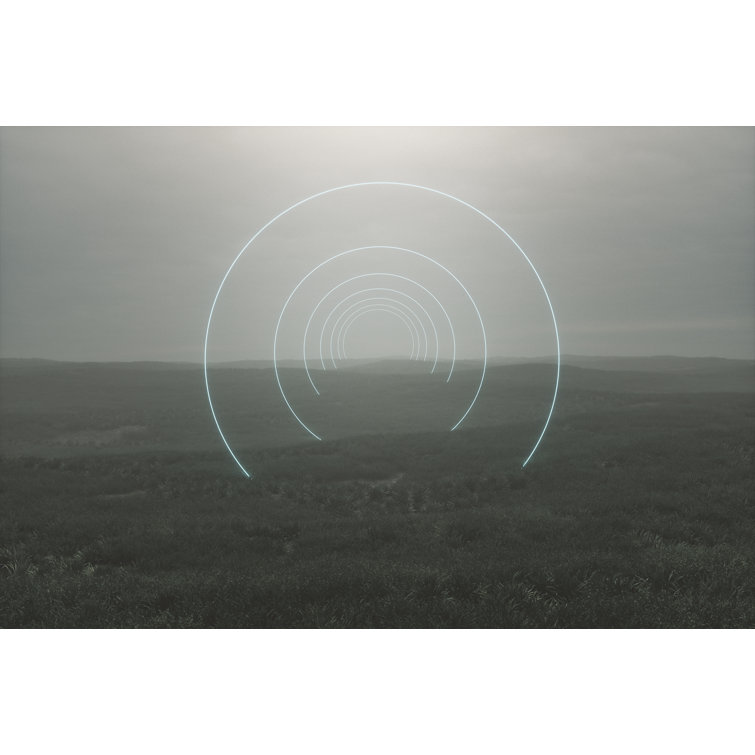 Futuristic Passage In The Meadow by Gremlin - Wrapped Canvas Print