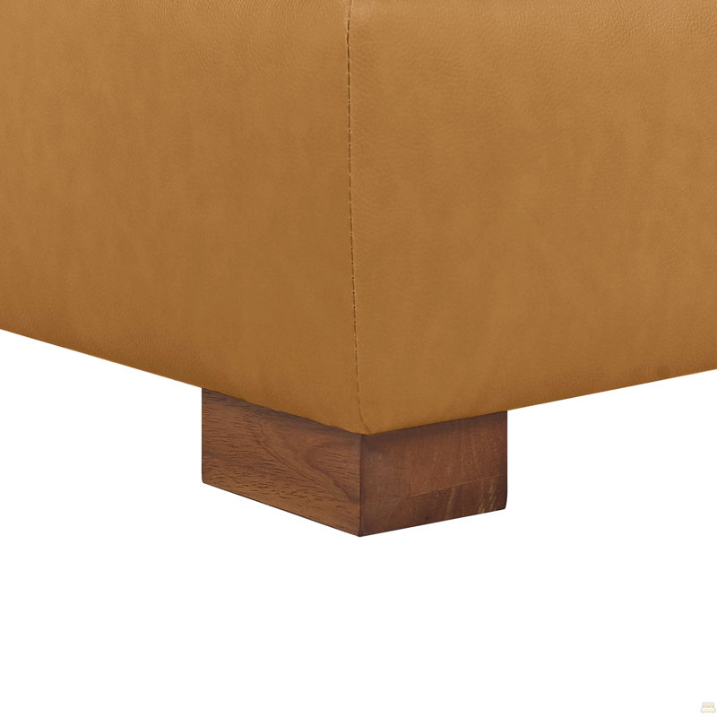 Canapé modulaire en cuir à large assise modulaire