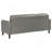 Grey 2-Piece Track Arm Sofa Set