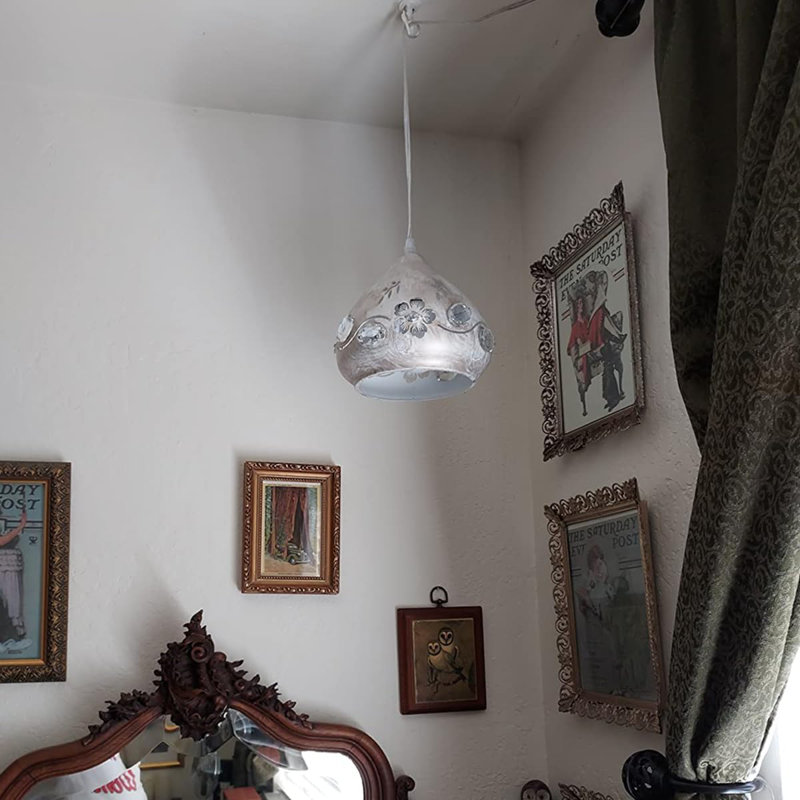 Luminaire suspendu en acier inoxydable à 1 lumière Bettye