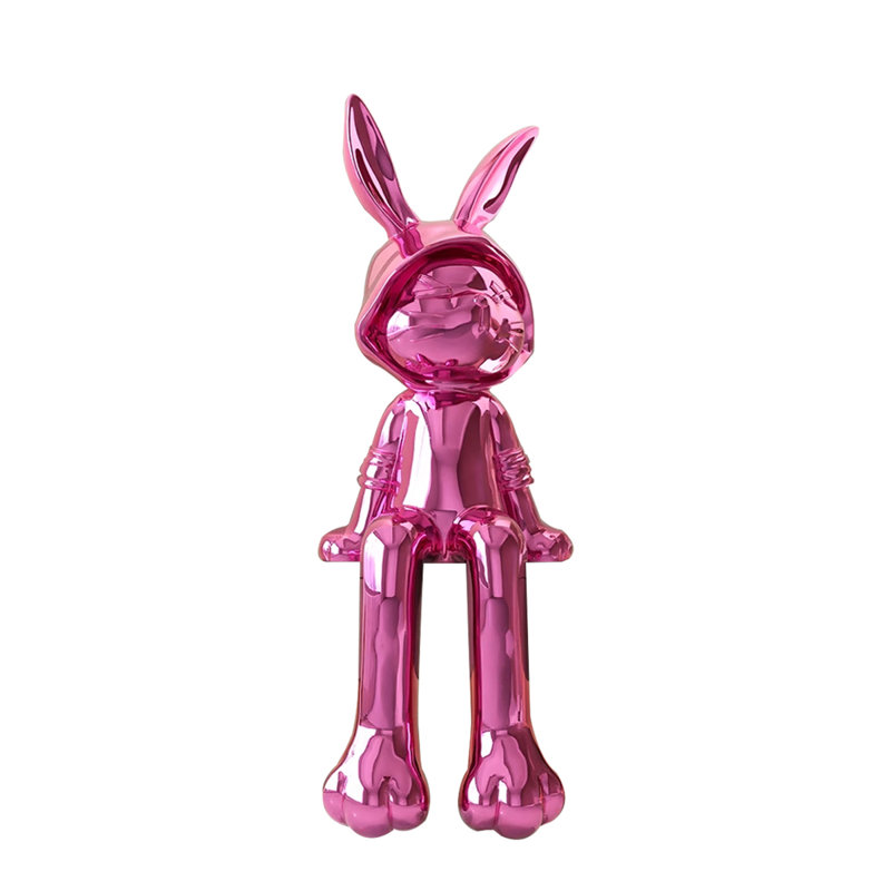 Luxe - Luxueux objet décoratif en résine, Rose