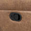 Causeuse inclinable manuelle en similicuir de 67 po de largeur-967238585