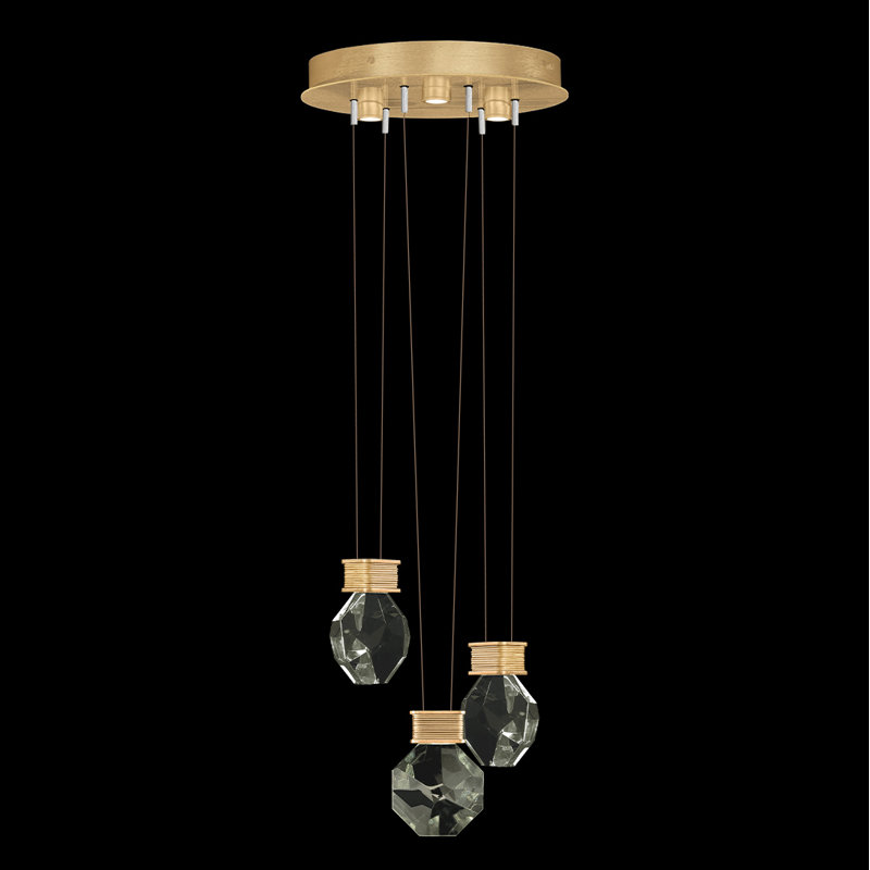 Aria 3 - Light LED Pendant, Brushed Gold