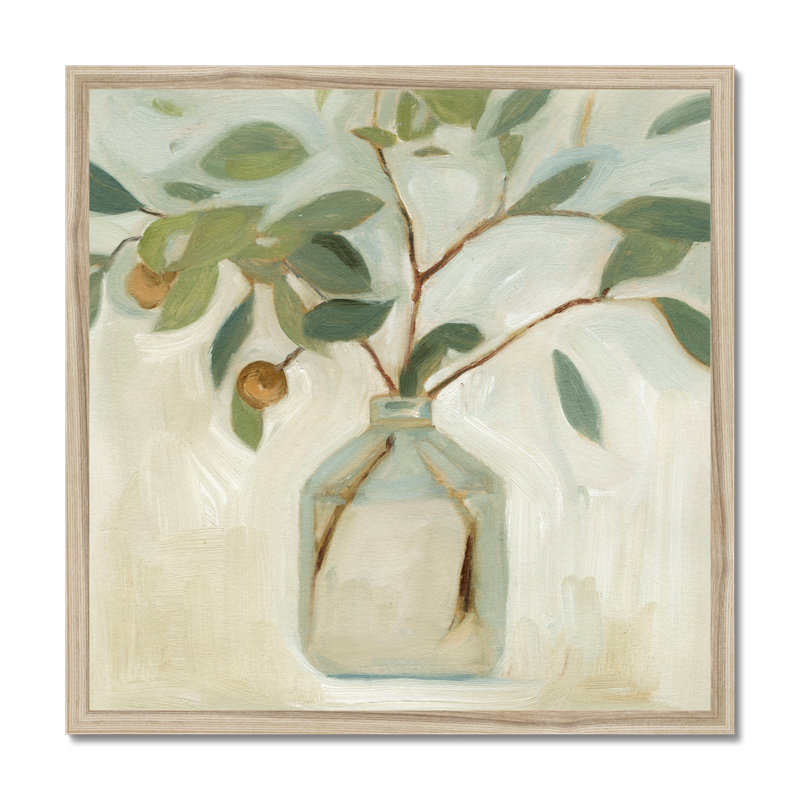 Arrangement I by Emma Scarvey - Painting, 55cm H x 55cm W, Natural Wood Framed Paper Print