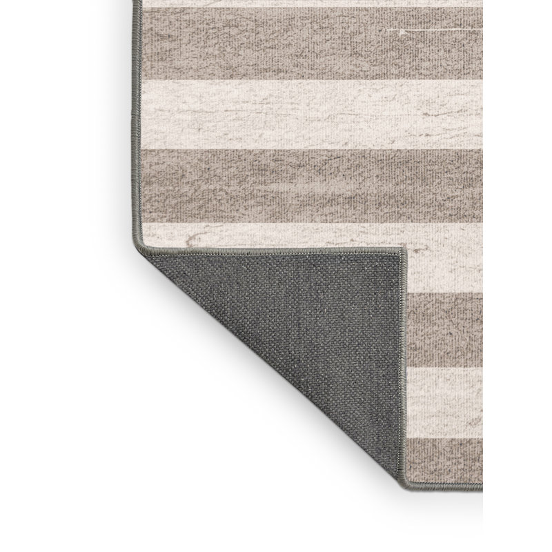 Tapis gris moelleux et moelleux à motif abstrait moderne et contemporain Fannin, 2 pi x 3 pi