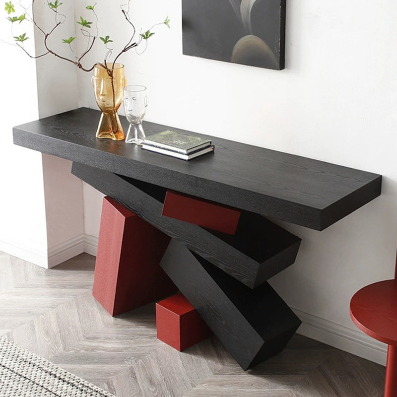 Console en bois de style italien., H 31,5 po x l 62,9 po x P 15,7 po