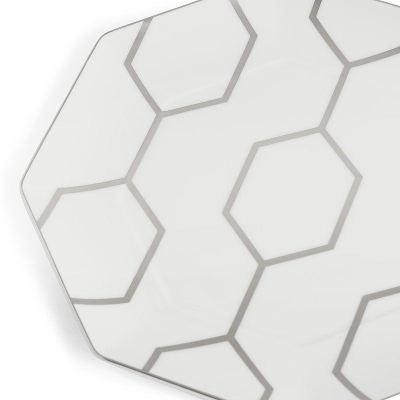 Gio Platinum 9.2in Octagonal Accent Plate