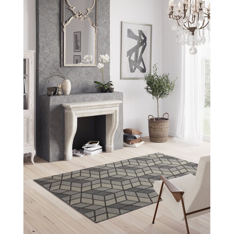 Max Geometric Area Rug, Rectangle 160 x 230cm