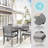 Martha Stewart Bedford All-Weather Patio Set With 62" Table And 6 Stackable Dining Chairs-109713934