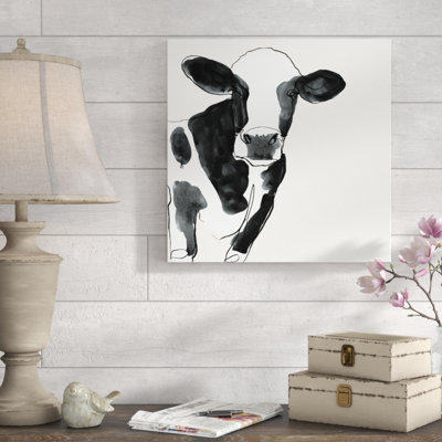 Cow Shape IV 1 Piece Wrapped Canvas Painting