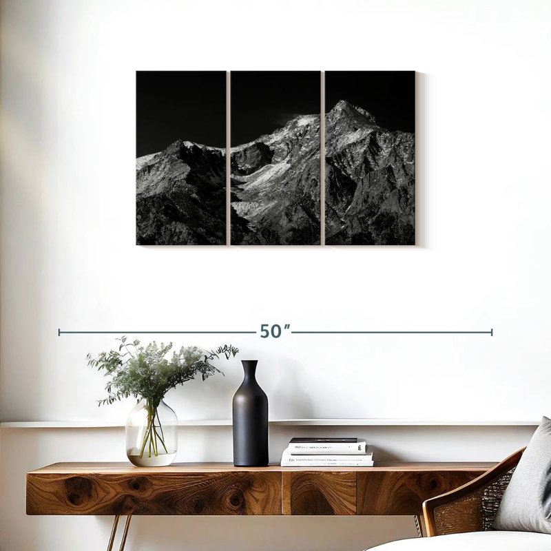 Monochromatic Sierra Nevada, 20" H x 33" W