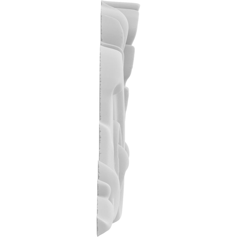 Applique rosette Lyman, H 5 po x l 10 po x P 0,88 po