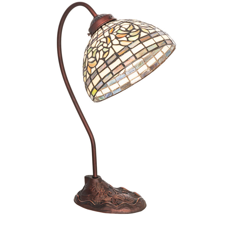 18" High Tiffany Turning Leaf Desk Lamp