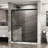 Shower Enclosure 60 In X 72 - Clear Tempered Glass, Matte Black, Graceful 60"x72" Door Space Optimization