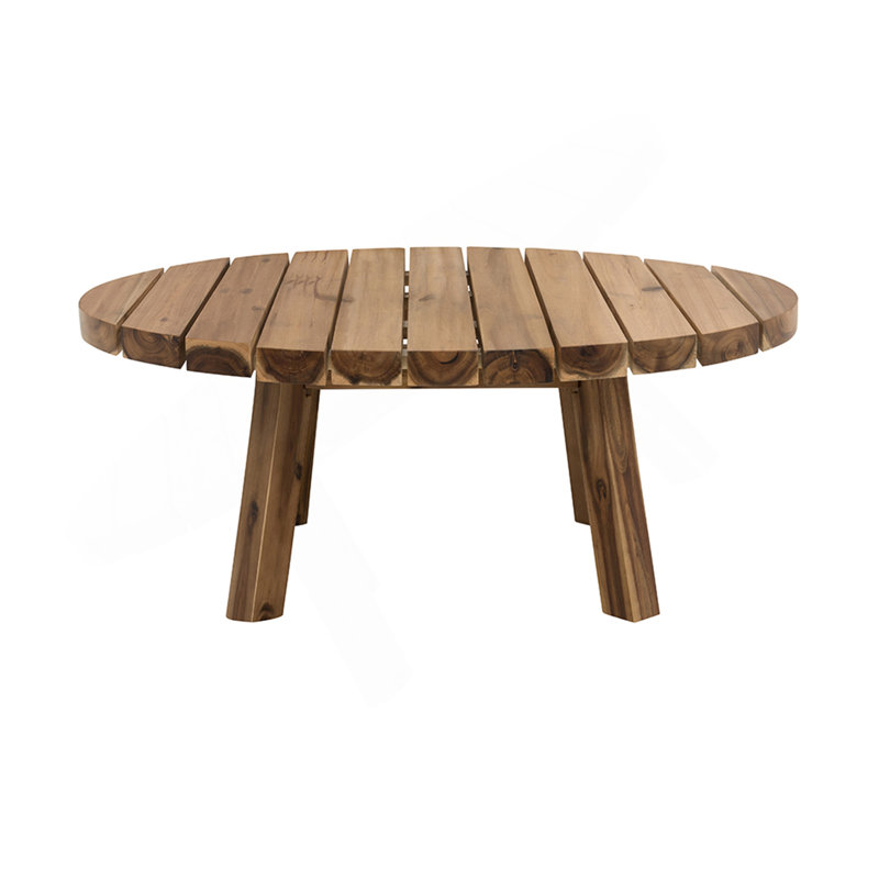 Table basse D35,6 x 14,6 po, bois d'acacia durable