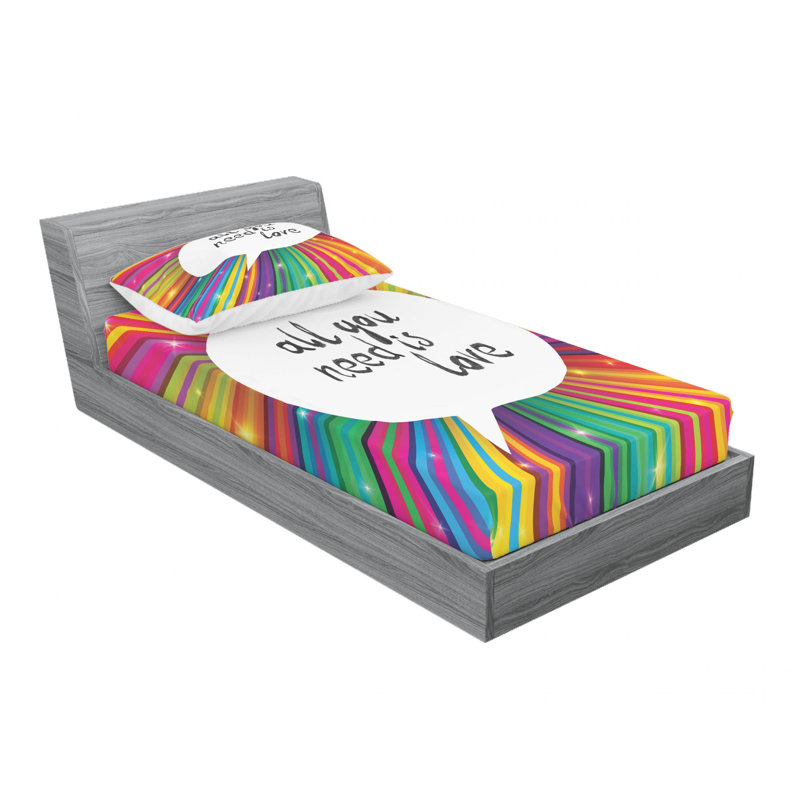 Microfiber Sheet Set, Twin Sheet Set with Fitted Sheet