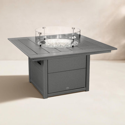 POLYWOOD® Square 42" Fire Pit Table