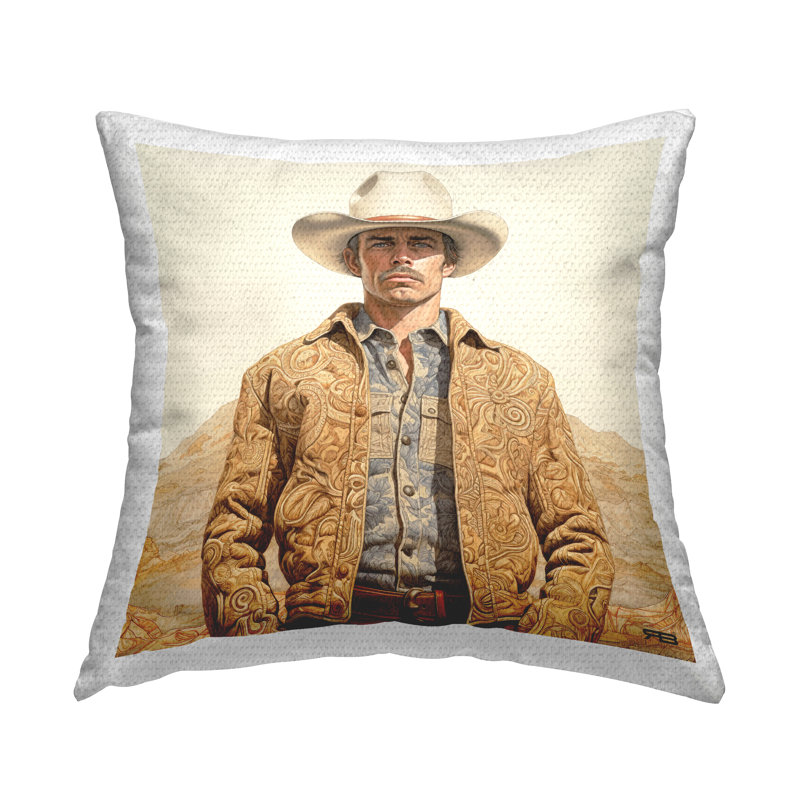 Paisley Outdoor Throw Pillow