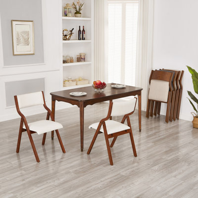 Chaises de salle à manger ergonomiques pliantes, peu encombrantes et portables, sans assemblage, paquet de 2 pour une utilisation polyvalente