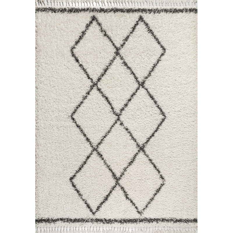 Tapis crème / gris Cantera, Rectangle 3 pi 1 po x 5 pi