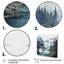 Blaykleigh gris bleu minimalisme forêt reflets II - impression-261110260-261110209