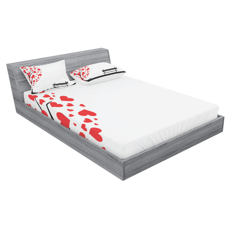 Microfiber Sheet Set, Queen Sheet Set with Fitted Sheet