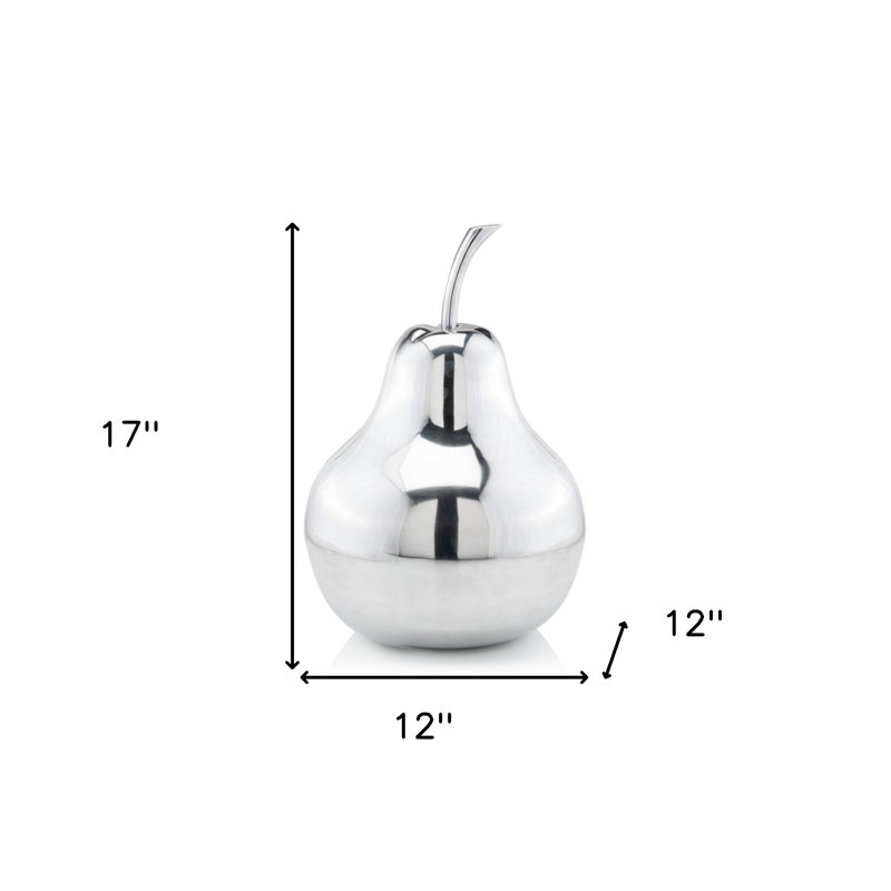 Très grande poire polie polie 12 po x 12 po x 17 po