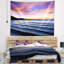 Tapisserie «Seascape Blue Dramatic Sky over Layered Waves»-28507543