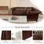 Canapé modulaire Chesterfield en similicuir Faraaz-779897299