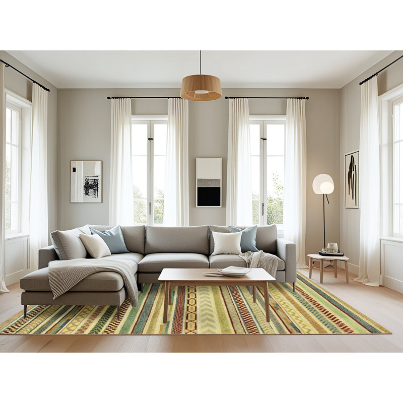 Abstract Indoor Rug, Rectangle 8' x 10'