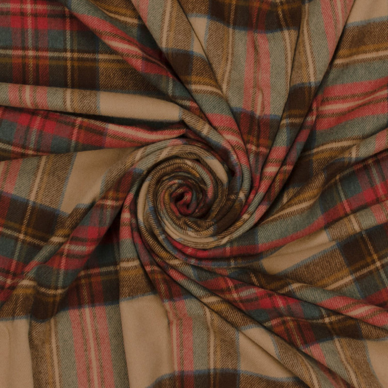 Jeté en laine highland merino, Robe antique Stewart