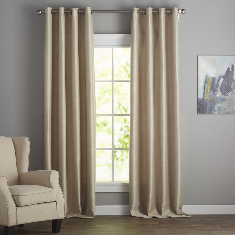 Bryson Blackout Curtain Single Panel, 52" W x 95" L, Latte